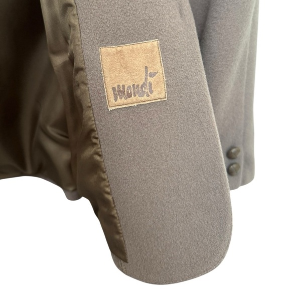 Mondi Vintage Wool Blazer Jacket Women’s Size 34 = Small Tan Brown 80s 90s - Picture 5 of 7